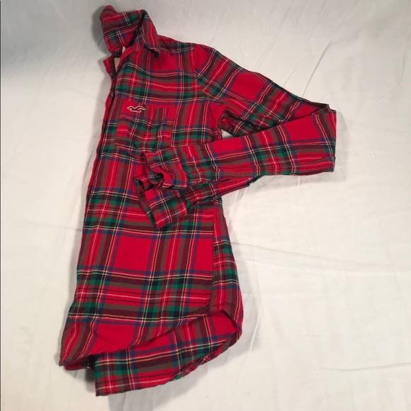 Women’s Hollister Plaid LS Casual Button Up Shirt Size XS - Picture 6 of 6